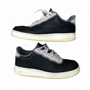 RARE Nike Air Force 1 Low '07 LV8 1 Black Pure Platinum Size 11